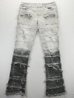 Rockstar Original RSM 205 Flare Jeans Men 38x35 Streetwear Y2K Denim Pants